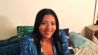 18-Year-Old Latina Cowgirl Rides Hard in Rough Homemade POV Sex