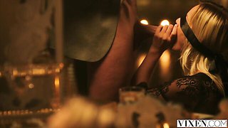 Vixen featuring Cherry Kiss and Quinton James's deep throat sex