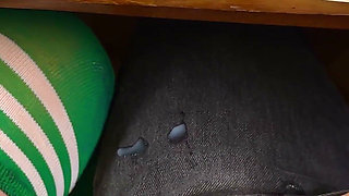 Schoolgirl Giving Him Handjob in Math Class Under the Table at College. Risky Masturbation in a Public Class.