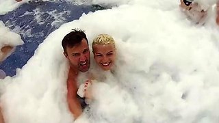 Honeymoon Sex: Newlywed Couple Fucks in Pool & Bathroom - Outdoor Public Fun with Jasmine Rouge