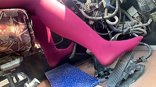 Asian Car Fettish Girl - I Did Warmup The Bus Before