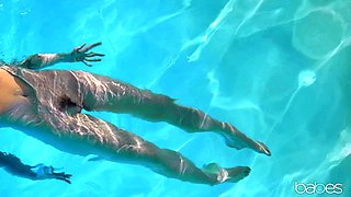 Seth Gamble's Wild Passion in a Steamy Pool Night