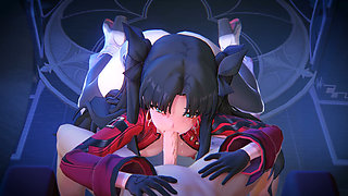 Fate Grand Order - Rin Tohsaka Passionate Sex with Caelus - 3D Hentai Animations