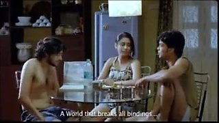 Indian short film, hot threesome sex