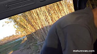 Let\u2019s Pick Up Fresh Cock! Lucy Biblond Fucks in the MatureVan