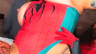 Huge Booty Spider-girl Gets Hard Rough DP After Comic Convention - Mandi Cat, Alfie, Steve Rickz