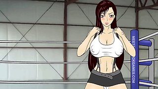 Combat nude, boxing game, hentai wrestling