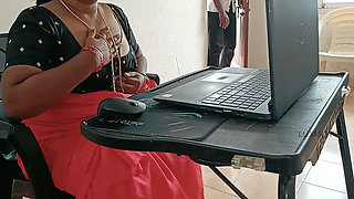 Step-stepbrother Sucked My Boobs During Online Interview