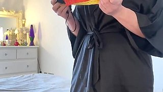 Stepmom Catches You Jerking with Her Thongs JOI Thong Fetish