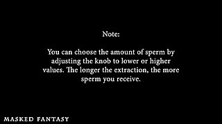 Electric Cum Extraction From Tied-up Donor for the Skincare of the Luxury MILF - Hand Free Milking