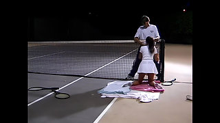 A Young Slut Fucked at Night by the Tennis Master