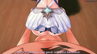 Odette sexy dancer fucks her pianist - Genshin Impact