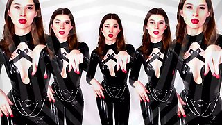 Amateur redhead fully nude on bed and masturbating