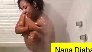 Busty Woman Showering