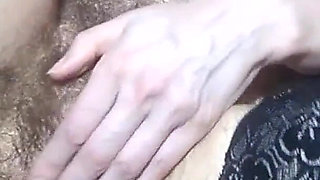 Handjob Hairy Pussy in Fishnet Stockings - Ginnagg
