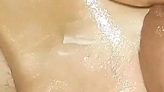 She Caresses My Cock with Her Feet and I Cum on Her Young Body