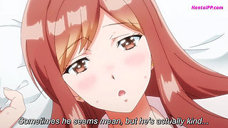 Teen Brunette Sucks a Big Cock: "Can You Feel The Size XL Filling You Tight? - Hentai