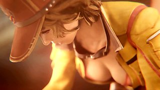 3d animated, hentai, anal creampie