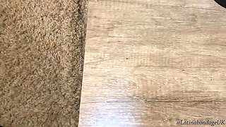 Latina Taped up Tight and Gagged with a Big Ballgag and Then with Big Tape Wrap Gag! (smaller Size)