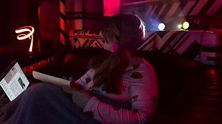 Step Sister Shawna Panofka Gives Kinky Handjob and Dirty Story to Step Brother