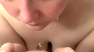 POV Amateur Wife Makes You Cum by Sucking Your Balls