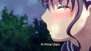 Public park anime slut drops panties for wet pussy play