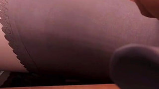 Rough Desk Fuck with My Horny Stepsister Tight Pussy Pounded Hard, Mouth Wide Open