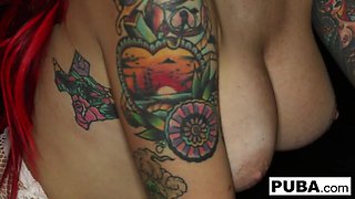 Tana Lea is a gorgeous tattooed woman that enjoys a great facial and a good dick!