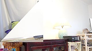 Stepdad Pumps Stepdaughters Pussy Full Of Cum After Cuming In Wifes Ass