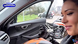 NO in the PUSSY no it's cheating... put it in the ass!" Italian wife gets her ass split