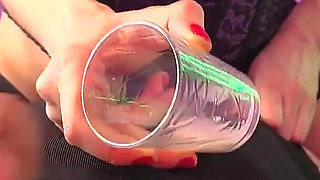 Mistress Makes a Drink for a Slave While She Farts in His Face