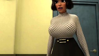 Sexy futa teacher gets monster cock anal