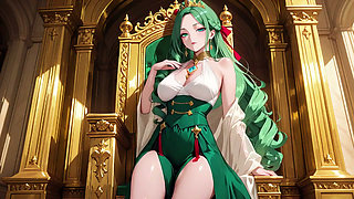 Lazy seduction in a silk gown, what secrets hide beneath?