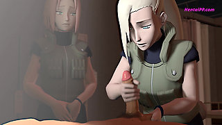 Sakura Ino: Medical Sex Ministrations - The Blonde Medic Stretched By Huge Cock On Exam Table