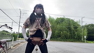 Megu2002s Hentai Break in Park Sparks Outdoor Dildo Exposure