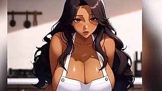 Big tits, hentai sex, deep