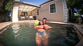 Twisted Nymphs - Rosie and Pam's Sexy Pool Party - Part 1