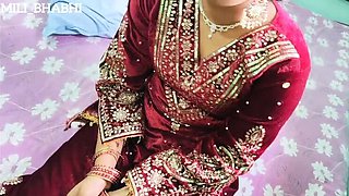 Desi Indian Girl First Night Sex - Mili Bhabi Tight Pussy Fuck in Hindi