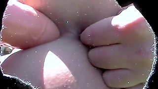 Mother Daughter Outdoor Anal Fuck with Dildo