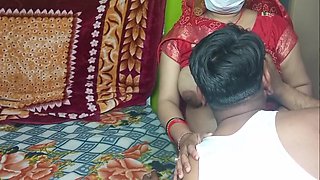 Stepbrother In Law Left Stepsister In Law In Red Saree