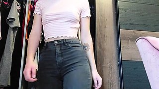 Blonde Teen BDSM Shower and Outfit Solo Webcam Show