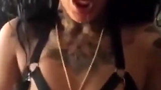 Tattooed Busty MILF Swallows Thick Morning Load Eagerly