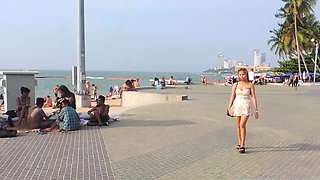 Chubby Thai amateur teen hooker POV sex