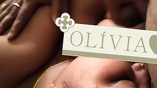 Indian Real Housewife MILF Slave Olivia Deep Throat Blowjob by Master Face Fucked Long Cumshot wet Handjob Hot Bhabi Long Hair