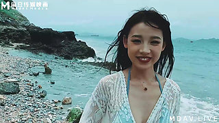 Md-0210-1 Island Lover Part 1: Unforgettable Thrust on an Uninhabited Beach