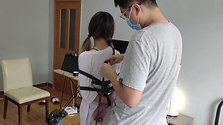 Newcomer Xiao Yi sister white cotton socks snake bound