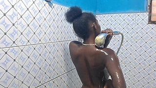 Solo Small Stepmom Masturbate Her Perfect Pussy in Bathroom