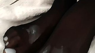 Interracial fucking and deep throat blowjob on sofa in hd