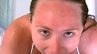 Hot Brunette Girlfriend POV Blowjob