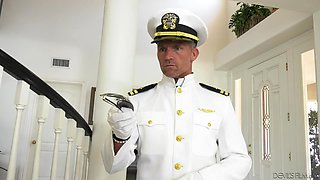 captain, i'm at your full disposal! @ my new white stepdaddy #18